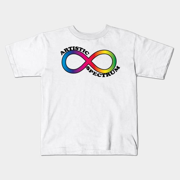 Artistic Spectrum Kids T-Shirt by vixfx